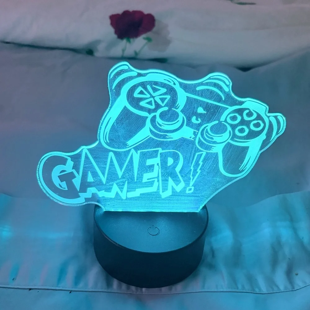 LED Gamer & Controller 7 Different Color Night Light
